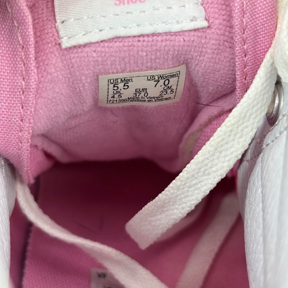 Vans Sk8-Hi Pink Canvas High Top Sneakers Womens 7 Mens 5.5 721356 - Picture 6 of 7